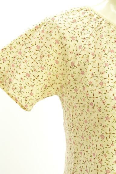 クリックで大画像表示 Samansa Mos2(サマンサモスモス)の古着「小花柄ラグラン綿麻カットソー(Tシャツ)」大画像5へ