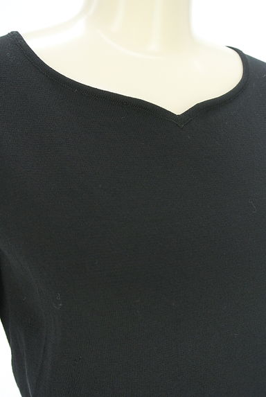 クリックで大画像表示 PROPORTION BODY DRESSING(プロポーションボディドレッシング)の古着「ラメ透かし編み袖切替ニット(ニット)」大画像4へ