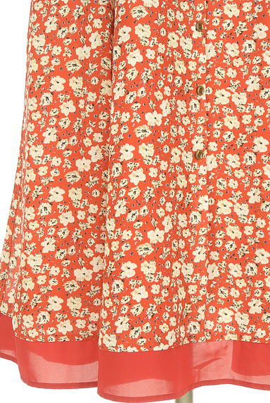 クリックで大画像表示 Apuweiser riche(アプワイザーリッシェ)の古着「小花柄シフォンロングワンピース(ワンピース・チュニック)」大画像5へ