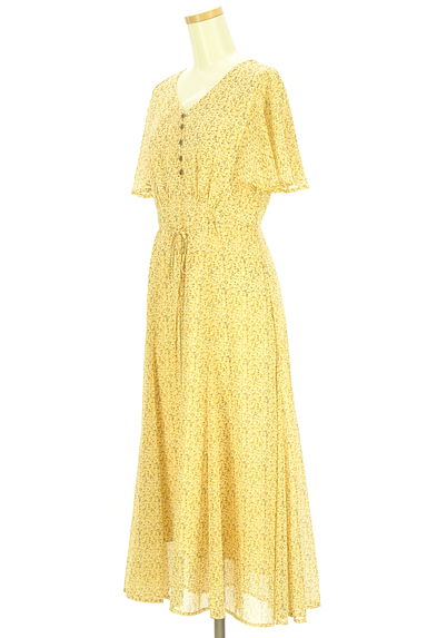クリックで大画像表示 Rirandture(リランドチュール)の古着「小花柄シフォンロングワンピース(ワンピース・チュニック)」大画像3へ
