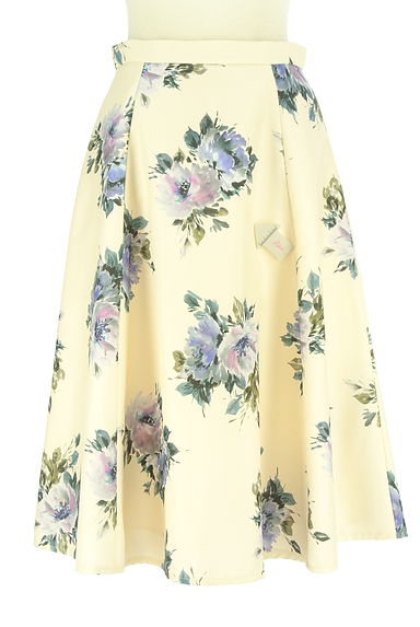 クリックで大画像表示 JUSGLITTY(ジャスグリッティー)の古着「花柄膝下フレアスカート(ロングスカート・マキシスカート)」大画像4へ