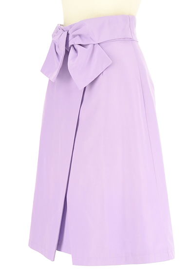 クリックで大画像表示 JUSGLITTY(ジャスグリッティー)の古着「フロントリボンラップ風膝下スカート(スカート)」大画像3へ