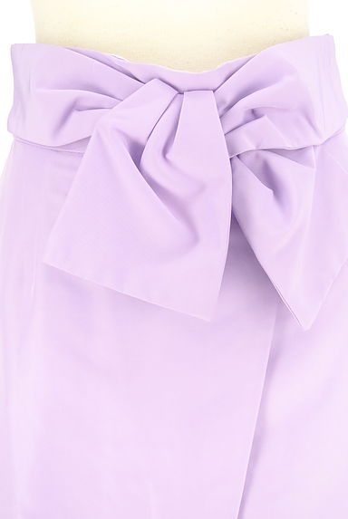 クリックで大画像表示 JUSGLITTY(ジャスグリッティー)の古着「フロントリボンラップ風膝下スカート(スカート)」大画像4へ