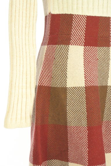 クリックで大画像表示 PROPORTION BODY DRESSING(プロポーションボディドレッシング)の古着「リブ×チェック柄 切替ワンピース(ワンピース・チュニック)」大画像4へ