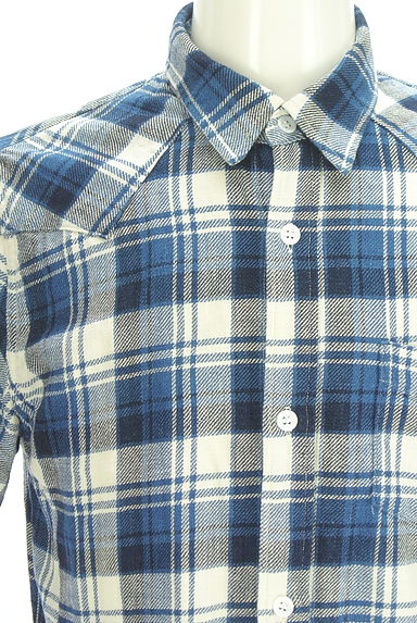 クリックで大画像表示 Hollywood Ranch Market(ハリウッドランチマーケット)の古着「GAIJIN MADE チェックシャツ(カジュアルシャツ)」大画像4へ