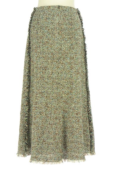 クリックで大画像表示 GREED INTERNATIONAL(グリードインターナショナル)の古着「ラメツイードニットロングスカート(ロングスカート・マキシスカート)」大画像2へ