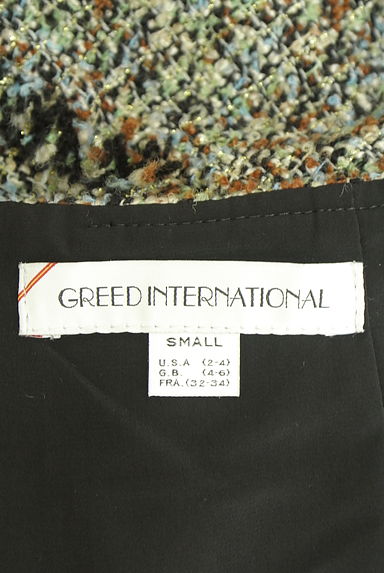 クリックで大画像表示 GREED INTERNATIONAL(グリードインターナショナル)の古着「ラメツイードニットロングスカート(ロングスカート・マキシスカート)」大画像6へ