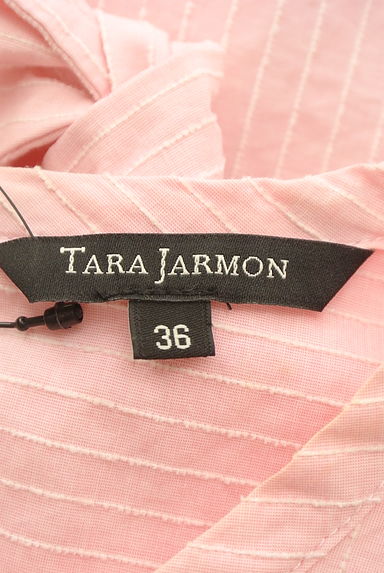 クリックで大画像表示 TARA JARMON(タラジャーモン)の古着「袖リボンストライプ柄カットソー(カットソー・プルオーバー)」大画像6へ