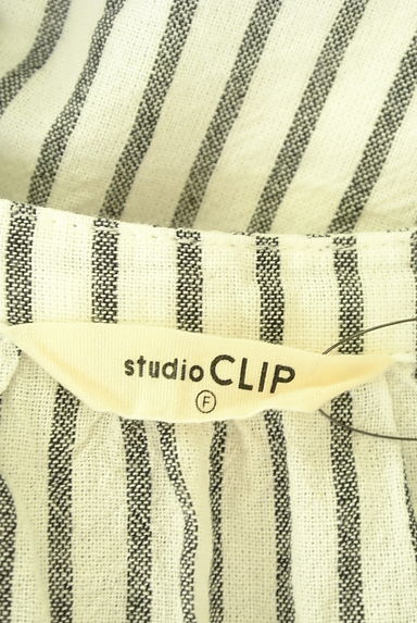 クリックで大画像表示 studio CLIP(スタディオクリップ)の古着「ストライプコットンシャツチュニック(カジュアルシャツ)」大画像6へ