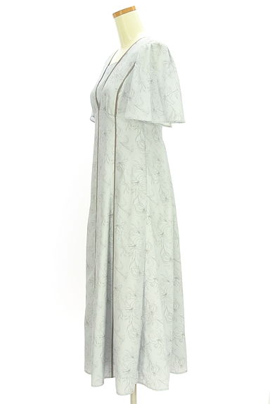 PROPORTION BODY DRESSING（プロポーションボディドレッシング）の古着「花柄パイピングワンピース（ワンピース・チュニック）」大画像３へ