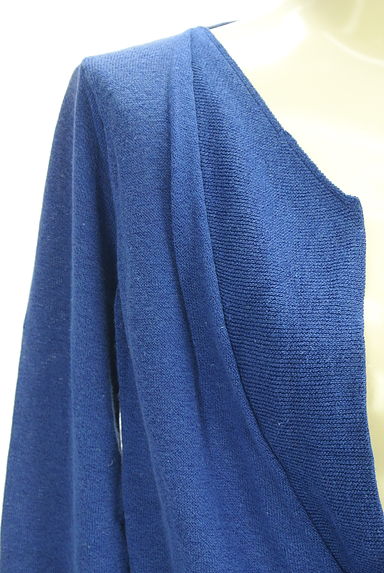 クリックで大画像表示 OSMOSIS(オズモーシス)の古着「アシンメトリーカシュクールニットカーディガン(カーディガン・ボレロ)」大画像4へ