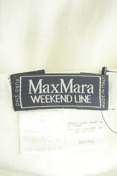 クリックで大画像表示 MAX MARA(マックスマーラ)の古着「リネンワークシャツ(ブラウス)」大画像6へ