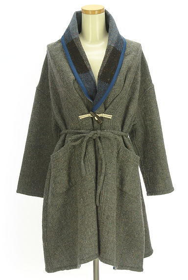 JOURNAL STANDARD relume（ジャーナルスタンダード レリューム）の古着「ベルト付きリバーシブルガウンカーディガン（コート）」大画像１へ
