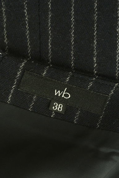 クリックで大画像表示 wb(ダブルビー)の古着「ストライプ膝丈タイトスカート(スカート)」大画像6へ