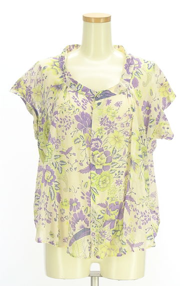 クリックで大画像表示 ZUCCa(ズッカ)の古着「花柄シアーブラウス(ブラウス)」大画像1へ