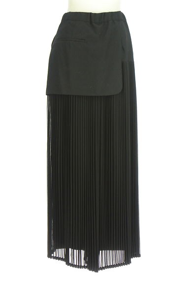 クリックで大画像表示 ZUCCa(ズッカ)の古着「ウール×シフォンプリーツワイドパンツ(パンツ)」大画像2へ