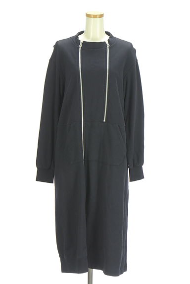 ZUCCa（ズッカ）の古着「ダブルファスナースウェットミモレワンピ（ワンピース・チュニック）」大画像１へ