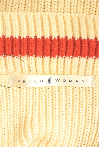 クリックで大画像表示 CHILD WOMAN(チャイルドウーマン)の古着「Vネックニットベスト(ベスト・ジレ)」大画像6へ