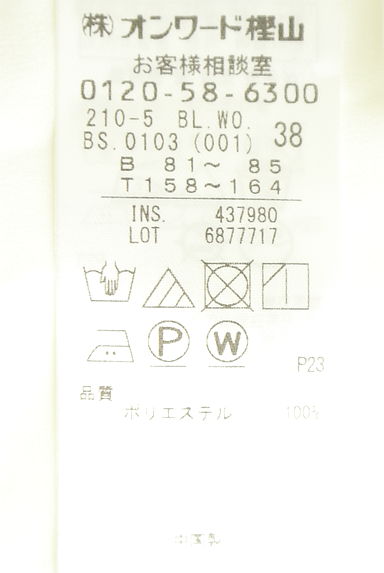 クリックで大画像表示 23区(ニジュウサンク)の古着「バンドカラー光沢ブラウス(カットソー・プルオーバー)」大画像5へ