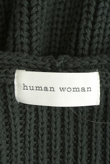 クリックで大画像表示 HUMAN WOMAN(ヒューマンウーマン)の古着「ケーブrニットベスト(ベスト・ジレ)」大画像6へ
