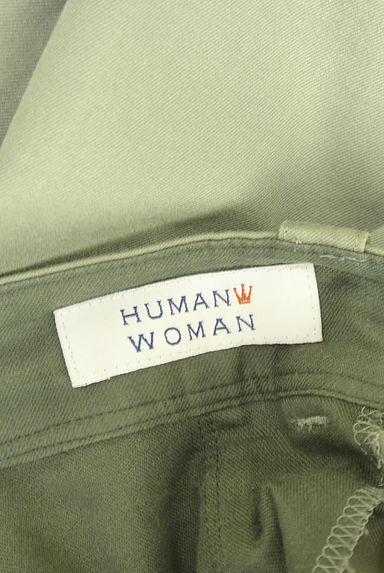 クリックで大画像表示 HUMAN WOMAN(ヒューマンウーマン)の古着「膝下丈タックワイドパンツ(パンツ)」大画像6へ
