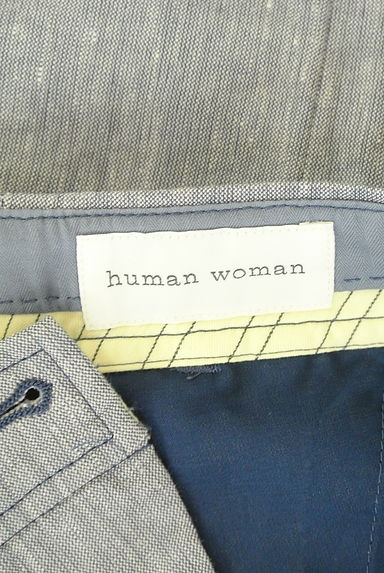 クリックで大画像表示 HUMAN WOMAN(ヒューマンウーマン)の古着「リネン混タックワイドパンツ(パンツ)」大画像6へ