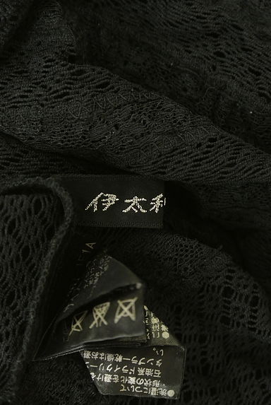 クリックで大画像表示 伊太利屋(イタリヤ)の古着「ビーズ刺繍ハイネックレーストップス(カットソー・プルオーバー)」大画像6へ