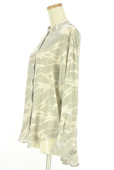 クリックで大画像表示 Omekashi(オメカシ)の古着「バンドカラーラウンドヘムブラウス(ブラウス)」大画像3へ
