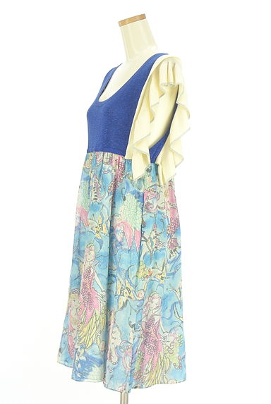 クリックで大画像表示 TSUMORI CHISATO(ツモリチサト)の古着「ラメ混ノースリニット切替ワンピース(ワンピース・チュニック)」大画像3へ