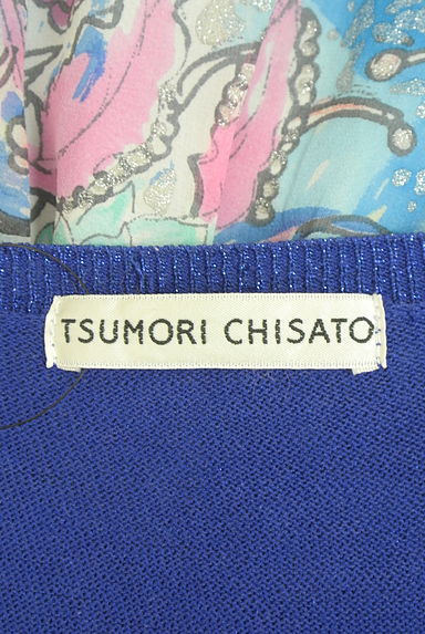 クリックで大画像表示 TSUMORI CHISATO(ツモリチサト)の古着「ラメ混ノースリニット切替ワンピース(ワンピース・チュニック)」大画像6へ
