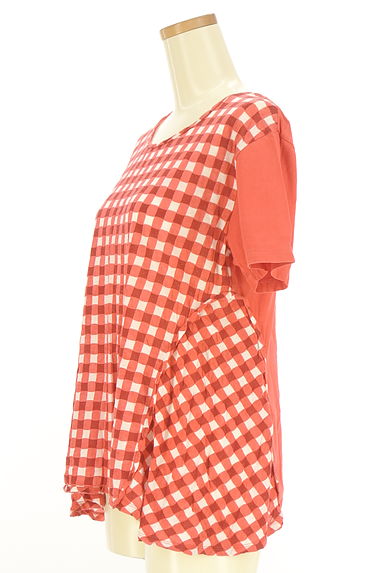 クリックで大画像表示 TSUMORI CHISATO(ツモリチサト)の古着「チェック柄フレアカットソー(カットソー・プルオーバー)」大画像3へ