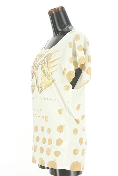 クリックで大画像表示 TSUMORI CHISATO(ツモリチサト)の古着「箔プリントフレンチスリーブTシャツ(Tシャツ)」大画像3へ