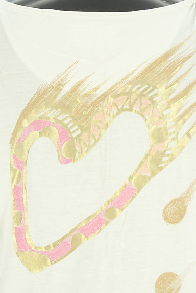 クリックで大画像表示 TSUMORI CHISATO(ツモリチサト)の古着「箔プリントフレンチスリーブTシャツ(Tシャツ)」大画像5へ