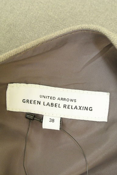 クリックで大画像表示 green label relaxing(グリーンレーベル リラクシング)の古着「バックル細ベルト付きフレアワンピース(ワンピース・チュニック)」大画像6へ