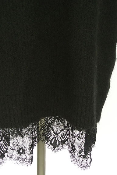 クリックで大画像表示 PROPORTION BODY DRESSING(プロポーションボディドレッシング)の古着「レースレイヤード風ニットワンピース(ワンピース・チュニック)」大画像5へ
