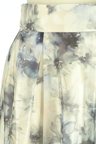 クリックで大画像表示 PROPORTION BODY DRESSING(プロポーションボディドレッシング)の古着「花柄光沢シアーロングスカート(ロングスカート・マキシスカート)」大画像4へ