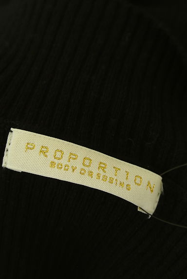 クリックで大画像表示 PROPORTION BODY DRESSING(プロポーションボディドレッシング)の古着「スタンドカラーリブニット(ニット)」大画像6へ