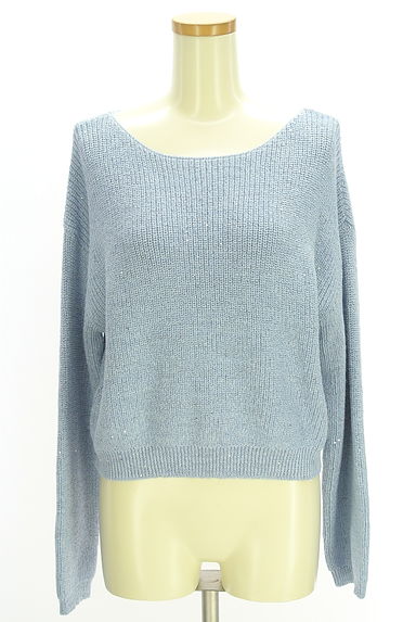 クリックで大画像表示 PROPORTION BODY DRESSING(プロポーションボディドレッシング)の古着「スパンコール混ゆるニット(ニット)」大画像1へ