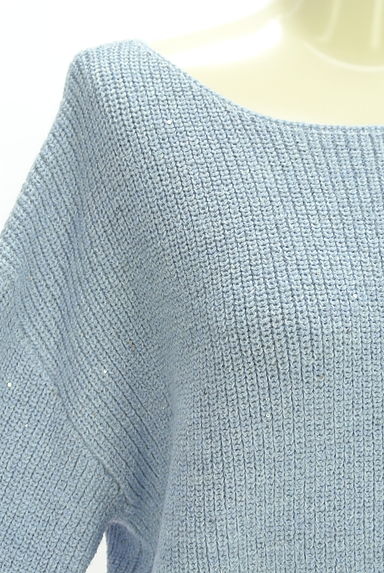 クリックで大画像表示 PROPORTION BODY DRESSING(プロポーションボディドレッシング)の古着「スパンコール混ゆるニット(ニット)」大画像4へ