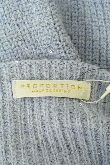 クリックで大画像表示 PROPORTION BODY DRESSING(プロポーションボディドレッシング)の古着「スパンコール混ゆるニット(ニット)」大画像6へ