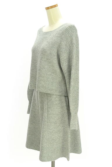 PROPORTION BODY DRESSING（プロポーションボディドレッシング）の古着「片畦ミニセットアップ（セットアップ（ジャケット＋スカート））」大画像３へ
