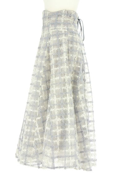クリックで大画像表示 dazzlin(ダズリン)の古着「ラメMIX起毛チェックロングスカート(ロングスカート・マキシスカート)」大画像3へ