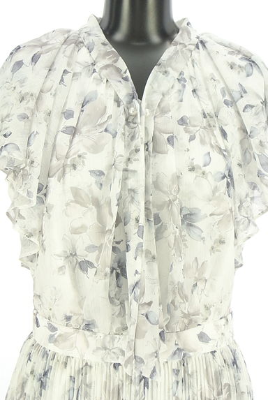 クリックで大画像表示 JUSGLITTY(ジャスグリッティー)の古着「花柄シフォンワンピース(ワンピース・チュニック)」大画像4へ