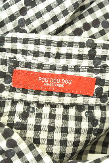 クリックで大画像表示 POU DOU DOU(プードゥドゥ)の古着「チェック×ドットシャツワンピース(ワンピース・チュニック)」大画像6へ
