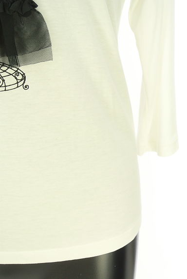 クリックで大画像表示 TO BE CHIC(トゥービーシック)の古着「スパンコール付きプリントラグランカットソー(Tシャツ)」大画像5へ