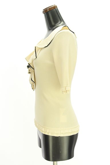 クリックで大画像表示 TO BE CHIC(トゥービーシック)の古着「5分袖フリルニット(ニット)」大画像3へ