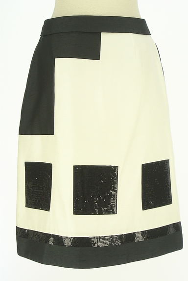 クリックで大画像表示 TO BE CHIC(トゥービーシック)の古着「スパンコールMIX四角模様スカート(スカート)」大画像2へ