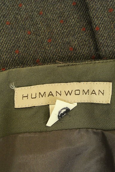 クリックで大画像表示 HUMAN WOMAN(ヒューマンウーマン)の古着「ピンドット柄ウールスカート(スカート)」大画像6へ