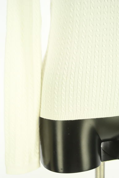 クリックで大画像表示 PROPORTION BODY DRESSING(プロポーションボディドレッシング)の古着「ケーブル編みニットトップス(ニット)」大画像5へ