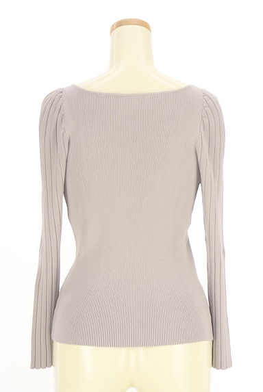 クリックで大画像表示 PROPORTION BODY DRESSING(プロポーションボディドレッシング)の古着「Vネックリブニットトップス(ニット)」大画像2へ
